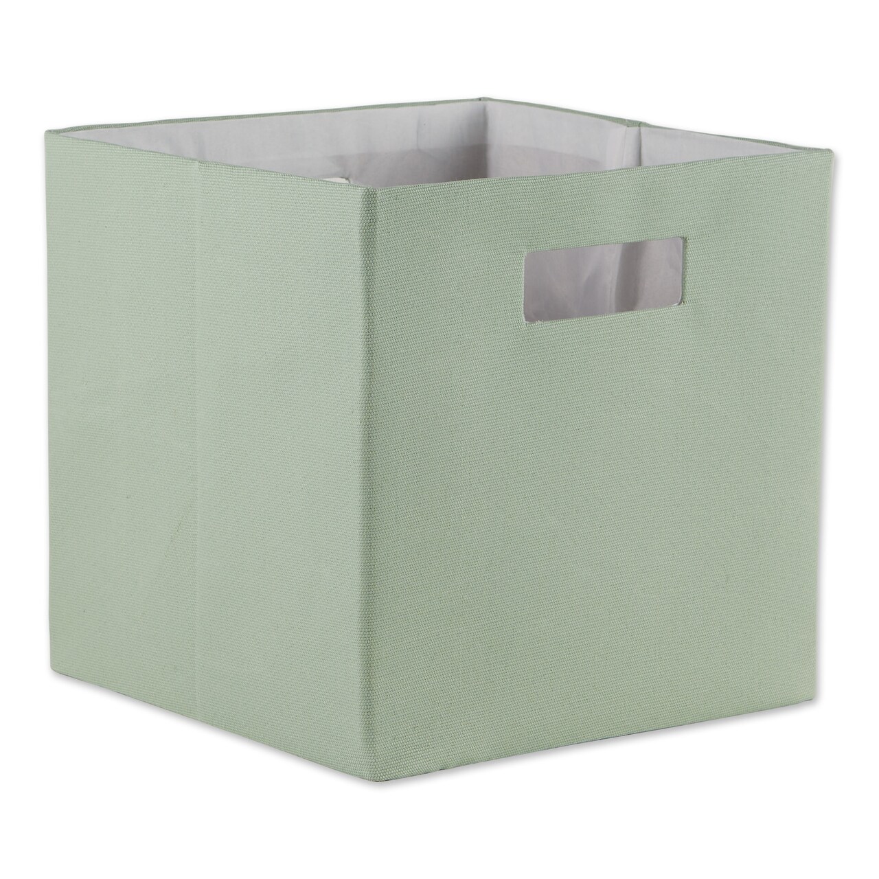 Contemporary Home Living 11" Mint Green Solid Cube Square Storage Bin